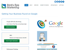 Tablet Screenshot of birdseyemarketing.com